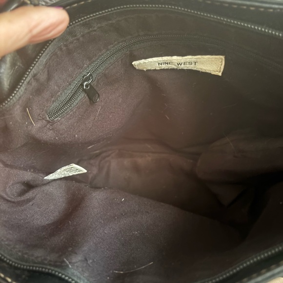 Nine West Brown Patterned Tote with Black Trim - Picture 7 of 16